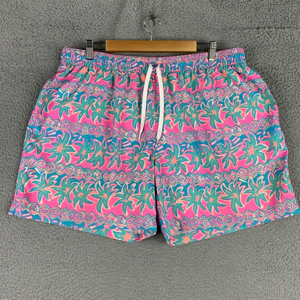 Chubbies Swim Trunks Mens 2XL‎ Multicolor Floral Print Mesh Lined Shorts Surfing